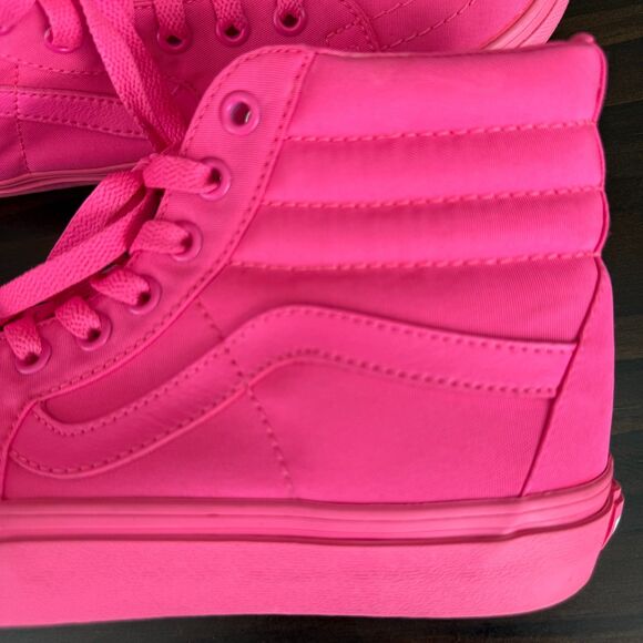 Vans Off The Wall SK8 Hi-Top Neon Pink Skate Skateboard Shoes Women's 8.5 /Men 7 - Picture 9 of 14
